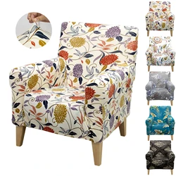 Stretch Sofa Cover Floral Printed Armchair Slipcover Washable Furniture Protector Couch Covers for Living Room Armchair Covers
