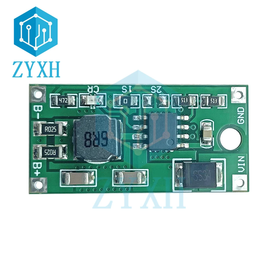BMS 1S 2S 3S 0, 5A 1A 2A 18650 Baterai Lithium Li-ion Papan Pengisi Daya DC 5-23V Hingga 4.2V 8.4V 12.6V untuk Baterai 3.7V 7.4V 11.1V