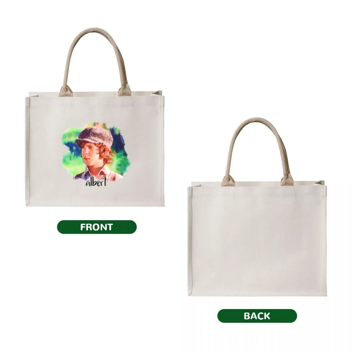 Albert Ingalls Young Little House on the Prairie Tote Bag shopping trolley bag eco bag folding reusable grocery bags