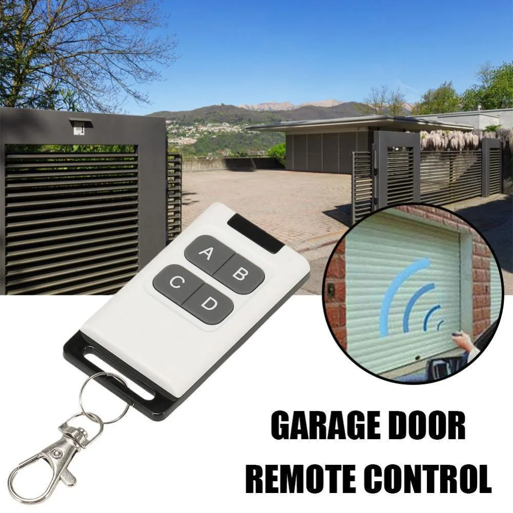Portable 433MHZ Remote Control Multi Frequency Wireless Garage Door Opener 4CH Copy Duplicator Garage Door Key Garage
