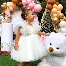 Baby Girl Dresses for 1-5Y Toddler Kids Birthday Wedding Party Princess Dress Infant 1st White Baptism Vestidos Baby Girls Dress