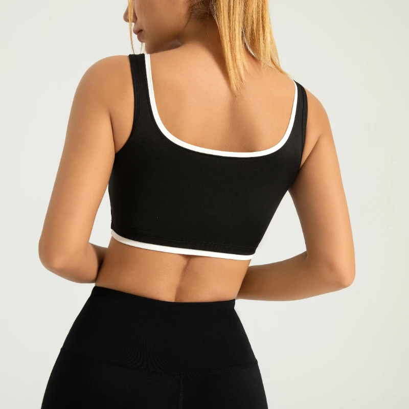 MIML Women's Yoga Clothing High Elastic Color Matching Bra Free Sports Vest Gym Top Women Vest Best Sport Bra 2025 New
