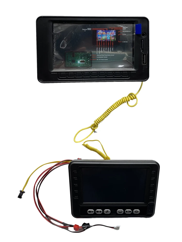 Coche eléctrico DK F650 F150 para niños, reproductor de música MP4, control central, pantalla LCD, función de radio
