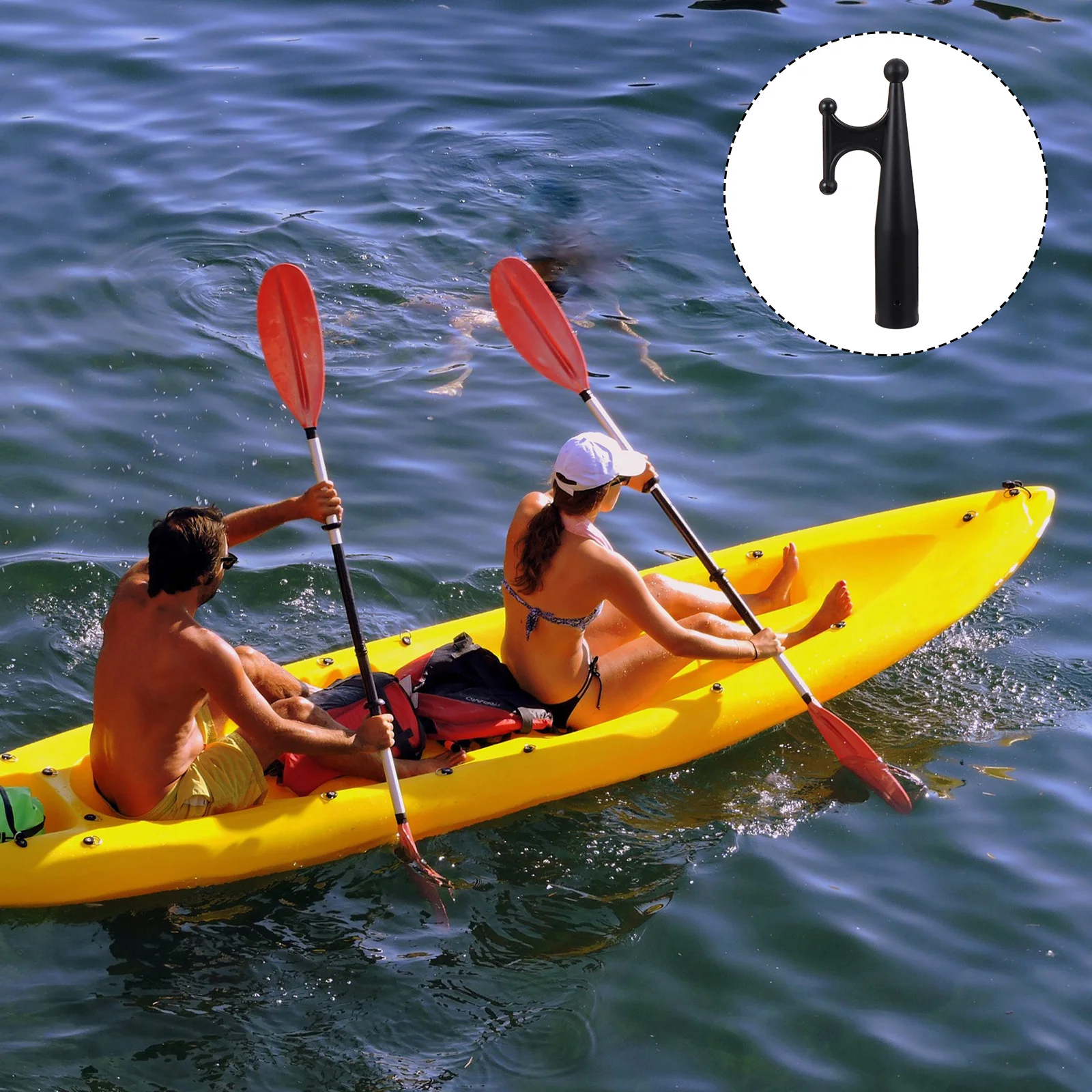 

Nylon Boat Hook Durable Black Plastic Garden Light Hanger 28mm Extension Pole Versatile Attachment Floating Accessories