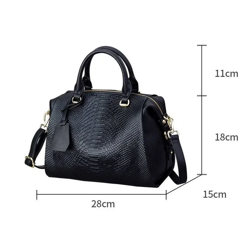 New Fashion Aalligator Women Handbags European Designer Cow Genuine Leather Shoulder Bags Female Girl Brand Luxury Crossbody Bag