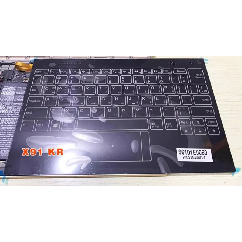 แป้นพิมพ์ทัชแพดใหม่ backlit สำหรับเลโนโวโยคะหนังสือ YB1-X91L YB1-X91F FR La