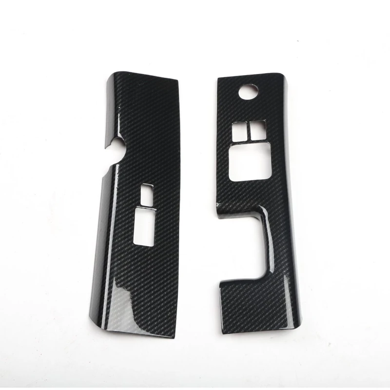 LHD RHD For Nissan 350Z 2003 2004 2005 2006 ABS Carbon Fiber Interior Door Armrest Window lift Switch glass Panel Cover Trim