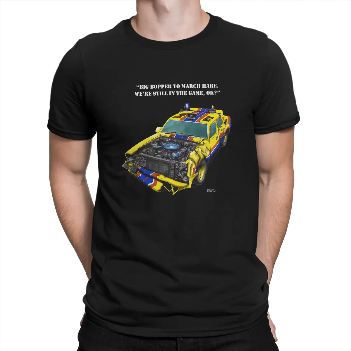 ビッグボッパーマドマックスフィルムOネックTシャツ、パンクポリエステルトップス