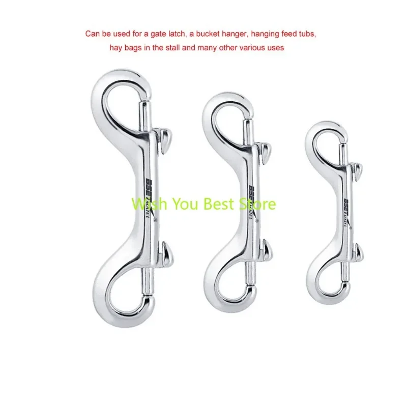 Zinc alloy double head hook,  diving quick disassembly , mountaineering marine equipment