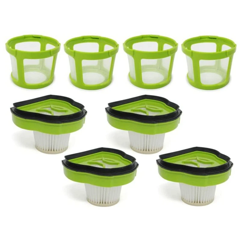 فلاتر HEPA وإطارات فلتر شبكية بديلة ، ممحاة شعر الحيوانات الأليفة مكنسة كهربائية محمولة ، 4 عبوات