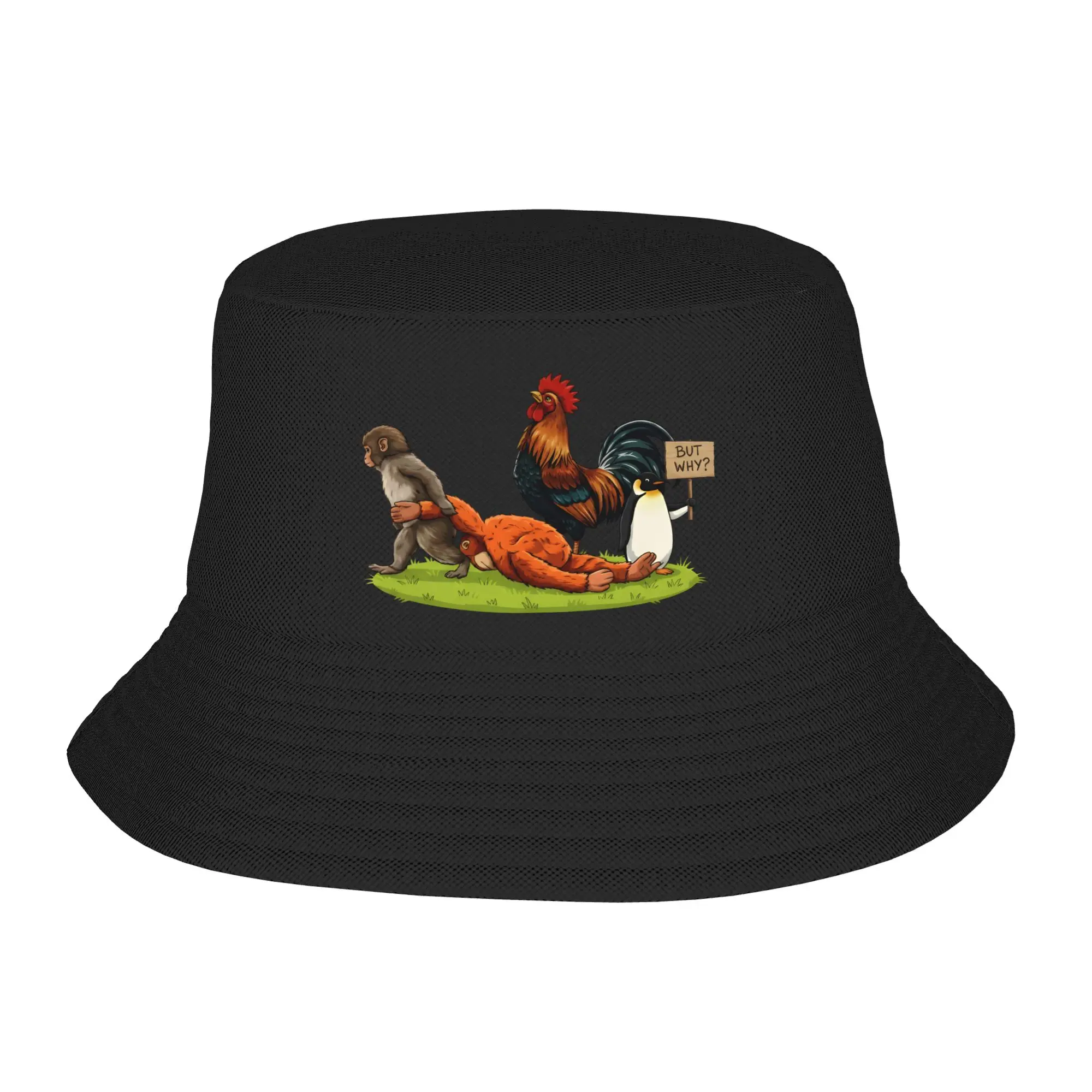 Streetwear Wilson Lo Siento punch monkey Bucket Hats For Teen UV Protection  Bob Hat Cap Picnic Headwear