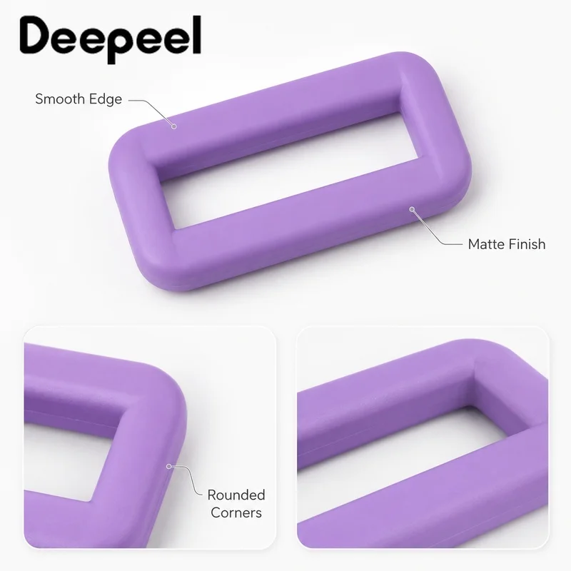15-30mm 20/50Pcs Plastic Square Rings Webbing Strap Connectors for Bags Belts Backpacks Garment Sewing DIY Crafting Accessories