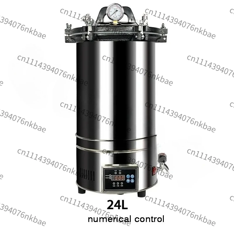 18L/24L/25L Automatic High Temperature Pressure Steam Sterilizer Pots LCD Portable Pot Sterilization Autoclave