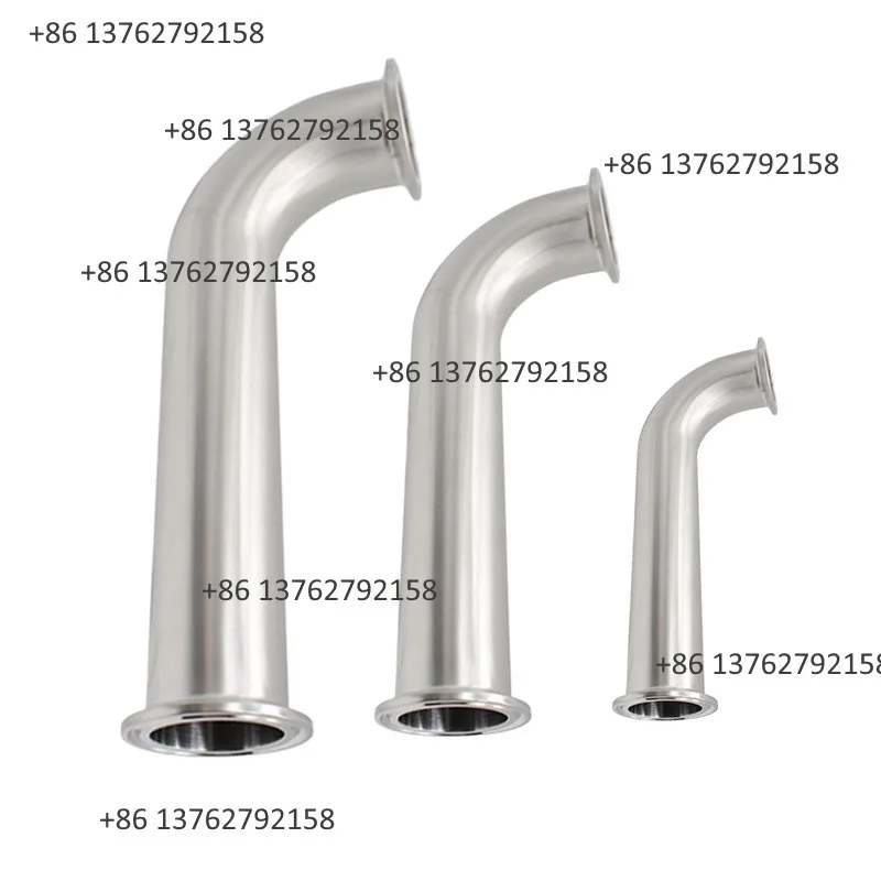 304 Stainless Steel Tri Clamp Long Radius 90 Degree Elbow 38mm 51mm Sanitary Pipe Fitting Food Pharma Brewing Application