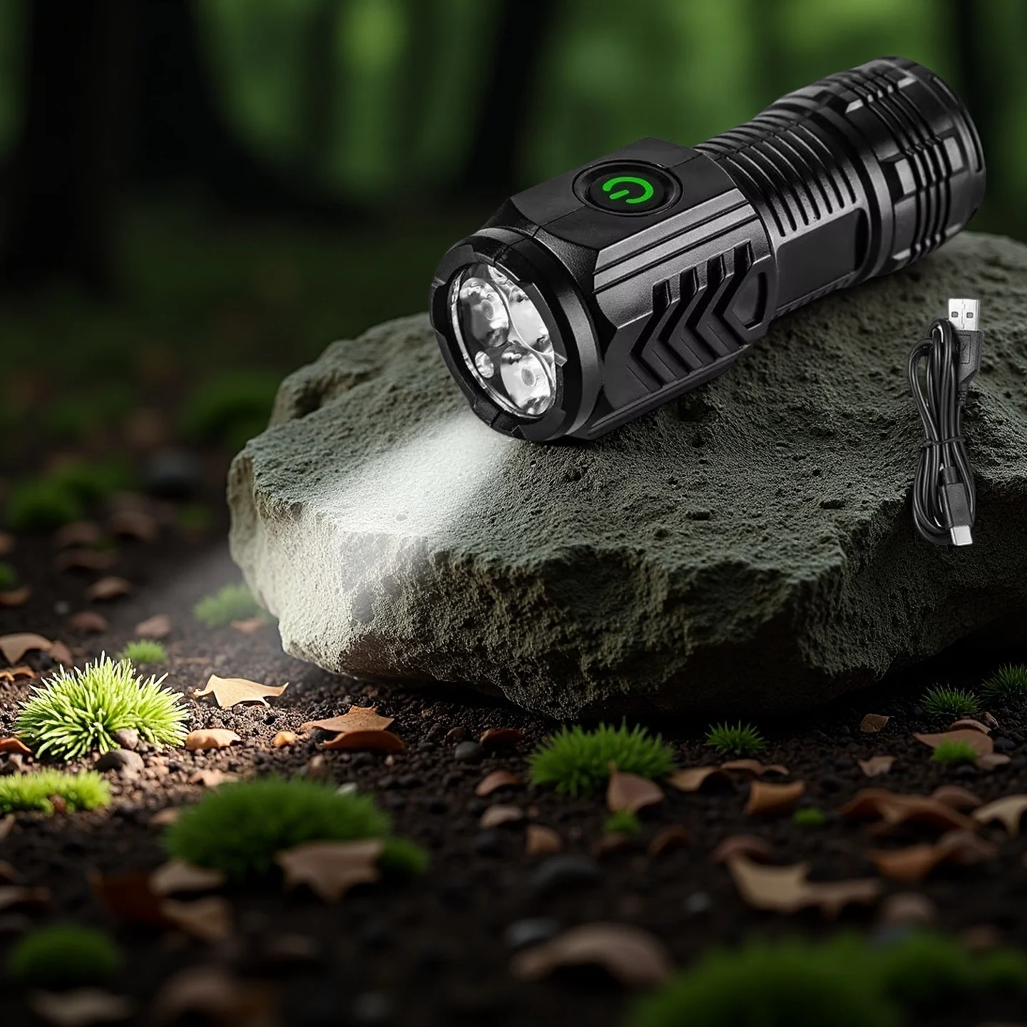 Trustfire Rechargeable Self Defense Flashlight High Power Dynamo LED Lamp Ultra Bright Flash Light Emergency Tool