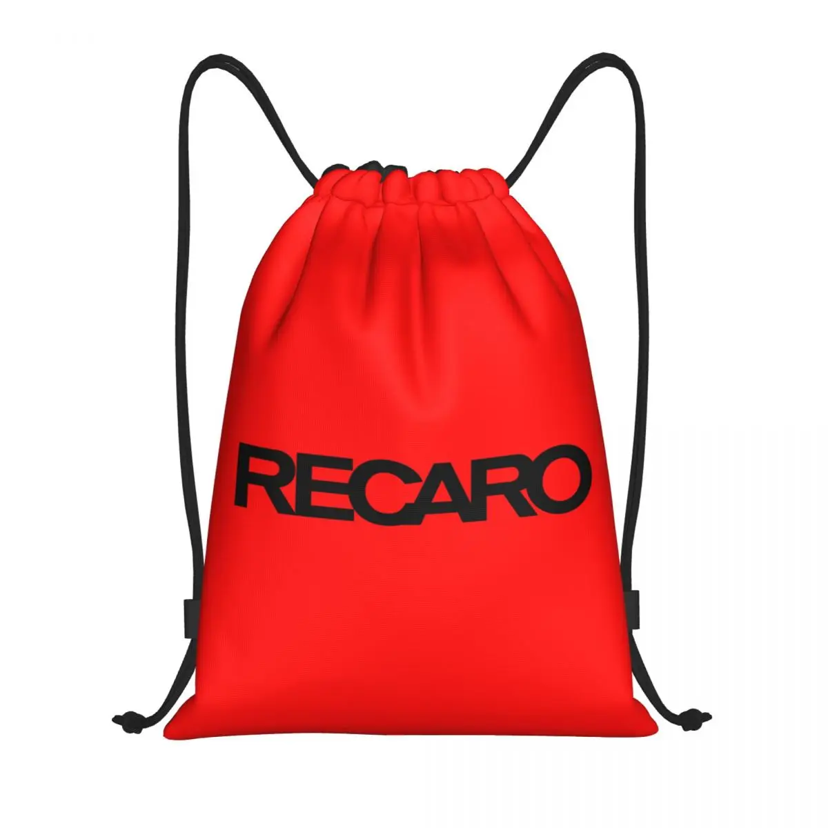 Custom Recaros Logo Drawstring Backpack Women Men Gym Sport Sackpack Portable Shopping Bag Sack