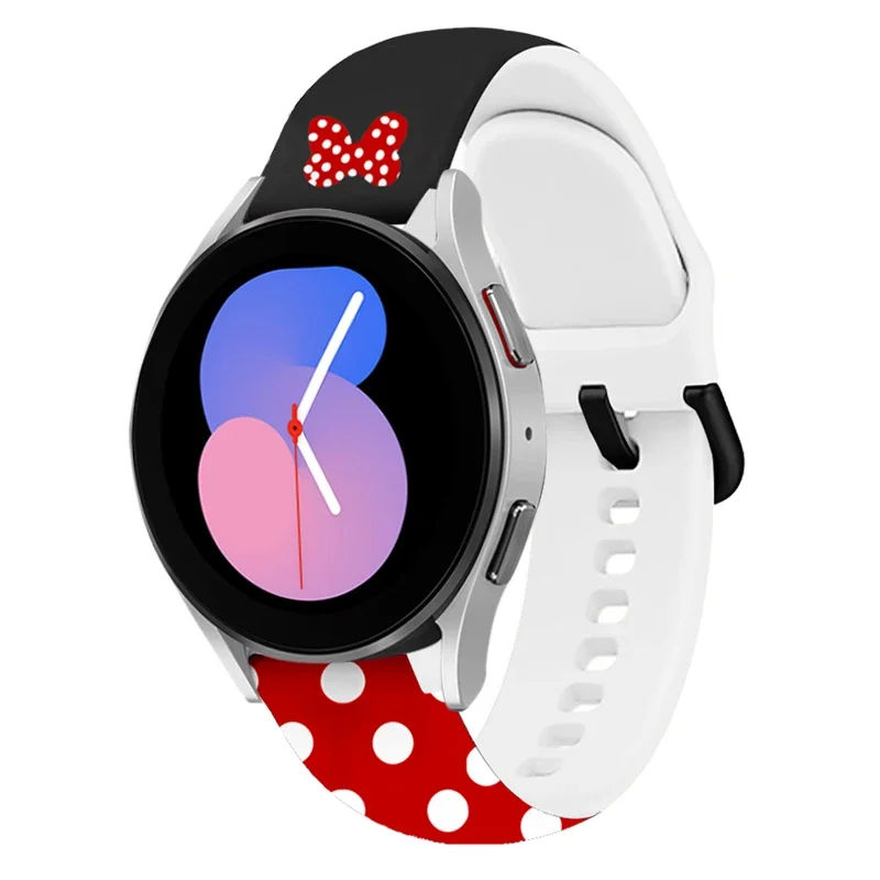 Pulseira de silicone para Samsung Galaxy Watch, 20mm, 22mm, 5 Pro, 4 Classic, 44mm, 40mm, 42mm, 46mm, Huawei GT, 2 Banda desportiva padrão Mini