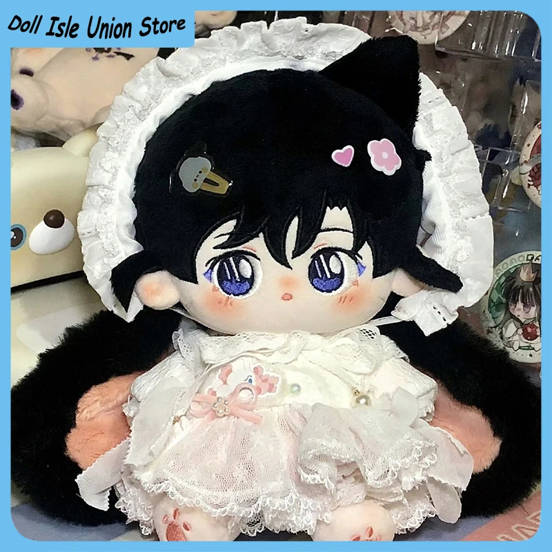 

In stock Anime No Attributes Loli Girl Plush Stuffed Cotton Doll Body 20cm Cosplay Change Clothes Figurine Plushie Toys Gift