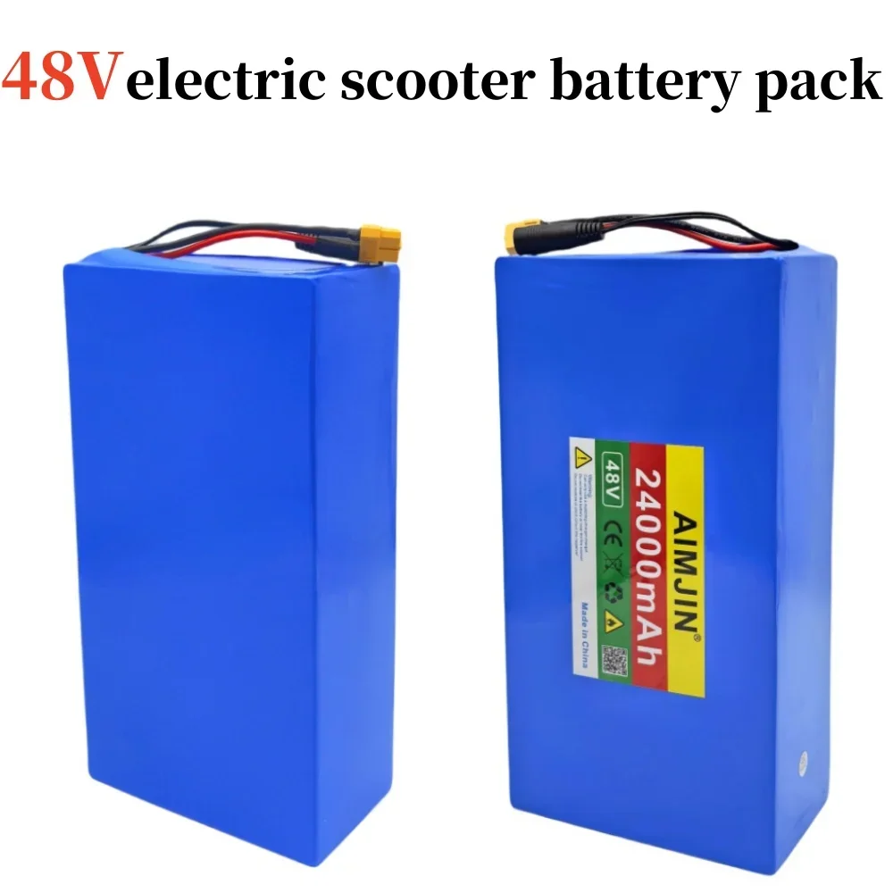48V 24000mAh lithium-ion/rechargeable battery pack 13S6P 24Ah 2000W built-in BMS for Citycoco Motorized Scooter Battery