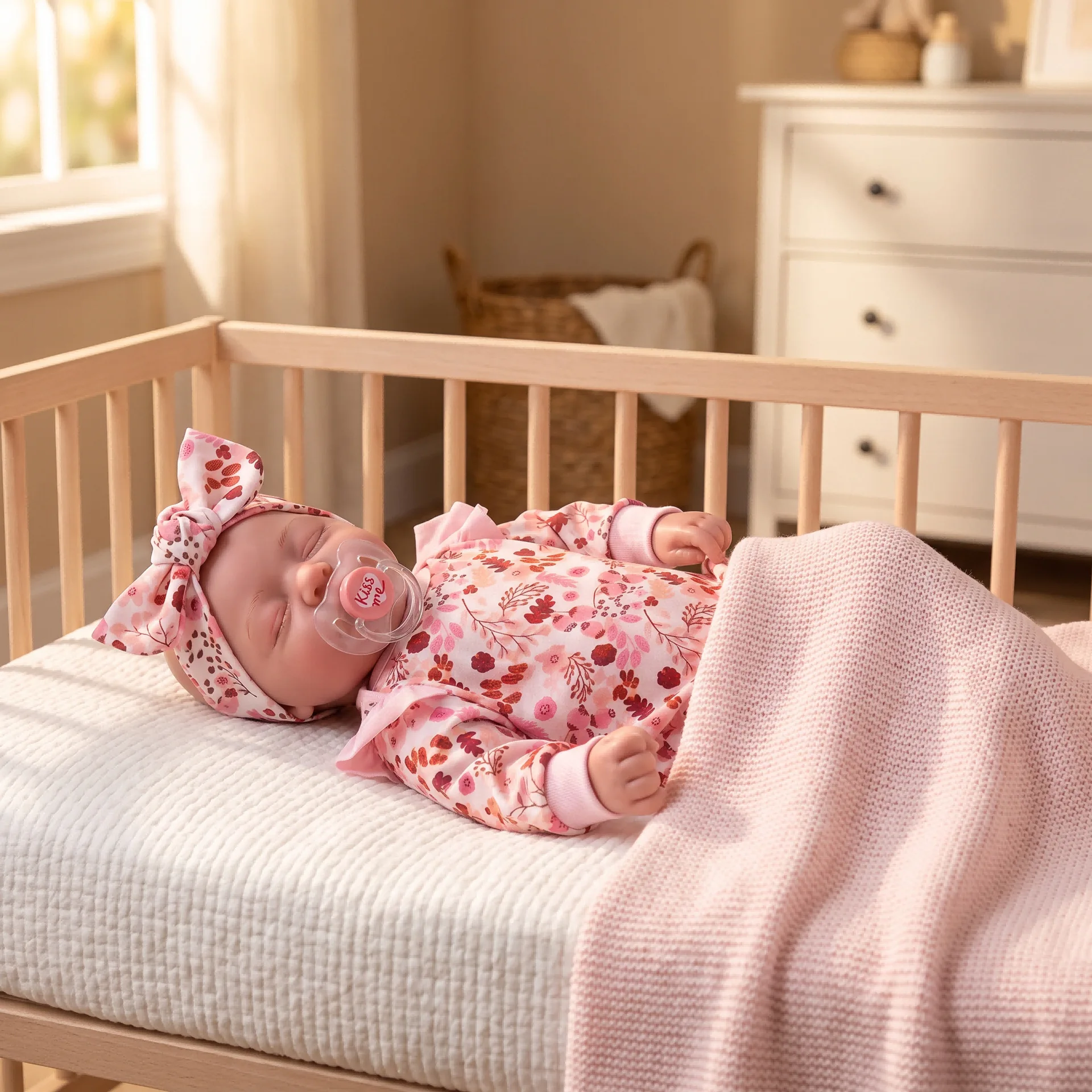 Cloth Body Silicone Baby Reborn Smile Baby Finished Painted Vinyl  Lifelike Toddler Adorable Newborn Girl Best Christmas Gift
