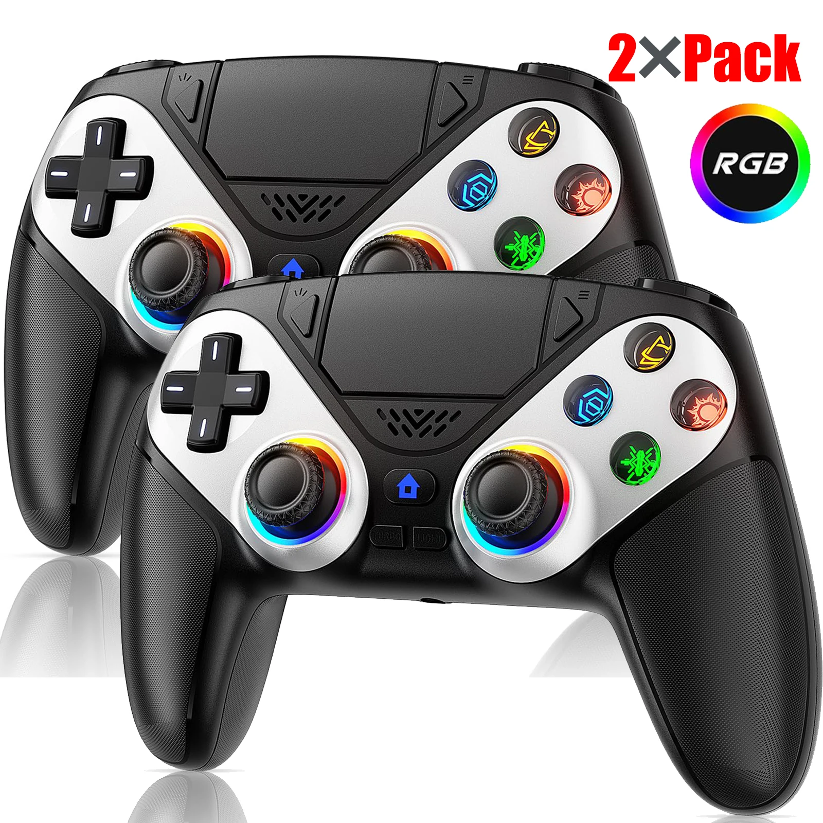 Controller voor Playstation 5 PS5/PS5 Pro/Slim/PC Gamepads met Hall Effect RGB draadloze gamecontroller joystick Marco/Turbo programma
