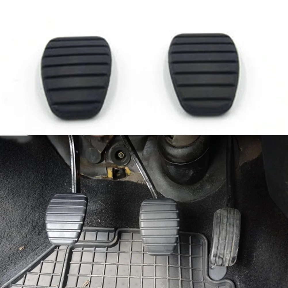 Rubber Cover Clutch Pedal Cushion Footboard Mat 60g Anti-Skid Black Pad For Renault Clio Laguna Megane Scenic Kangoo