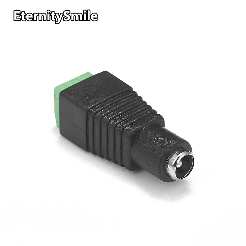 10Pcs Female Male DC Connectors 5.5mm*2.1mm DC Jack 5V 12V DC Power Connector For LED Strip Light CCTV Camera AC Adapter