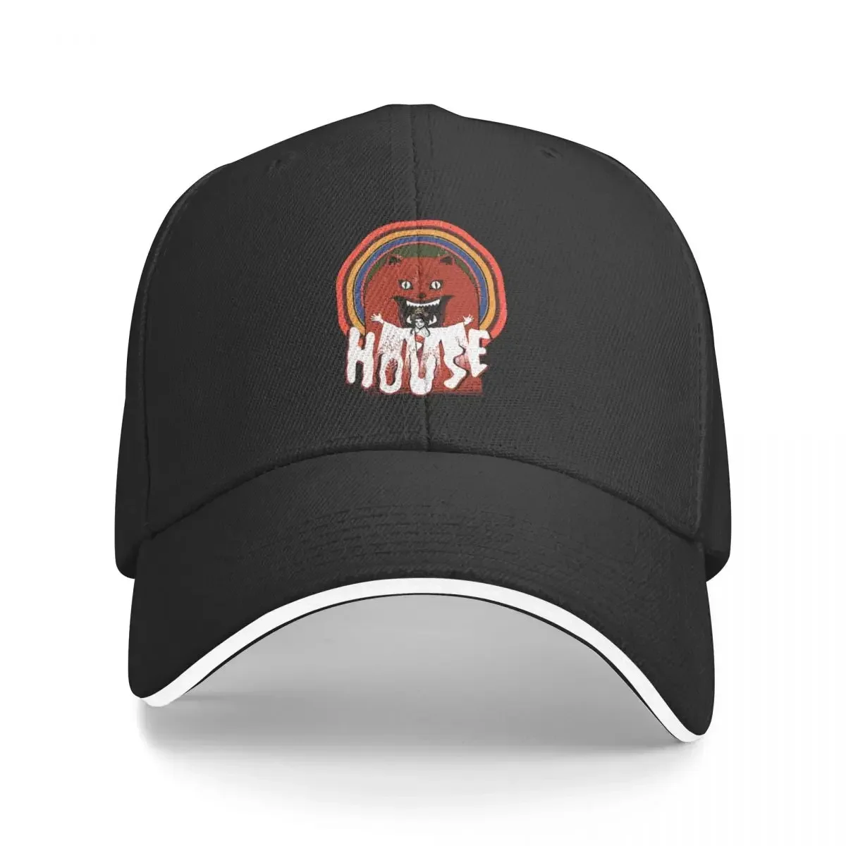 Hausu (ハウス) Retro Japanese Horror Movie Baseball Cap Wild Ball Hat Fashion Beach party Hat Hats For Women Men's