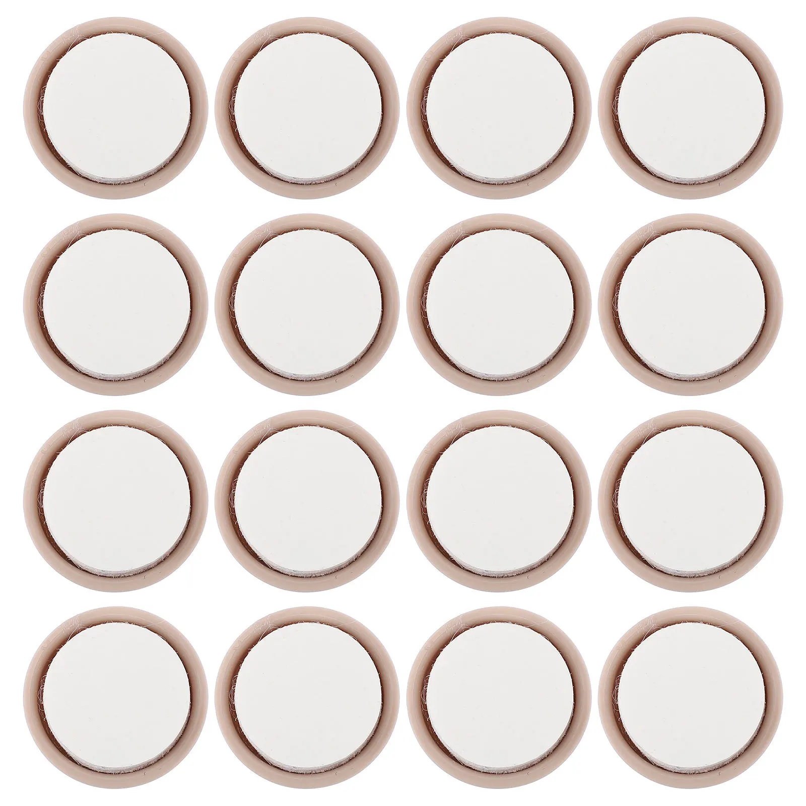 16개 가구 글라이드 패드 라운드 22mm 자체 접착식 바닥 보호대 의자 테이블 다리 소음 방지 스크래치 방지