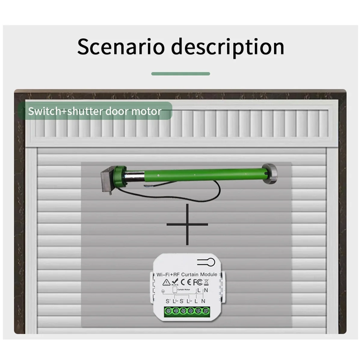 SLQZT Tuya WIFI Smart Curtain Switch APP Timing Motor Controller Switch RF 433 Mhz Remote Control Electric Roller Blind