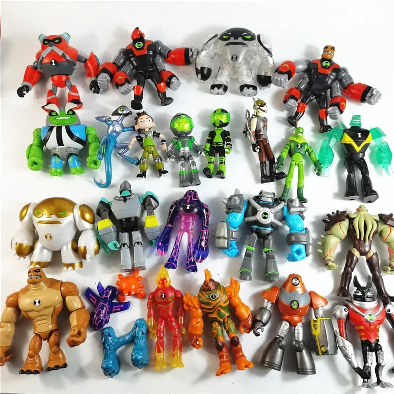 Anime Figure BEN10 Kineceleran Four Arms Articulation Diamondhead Tennyson 10 Collection of Ornaments Omnitrix Ben10 Gift