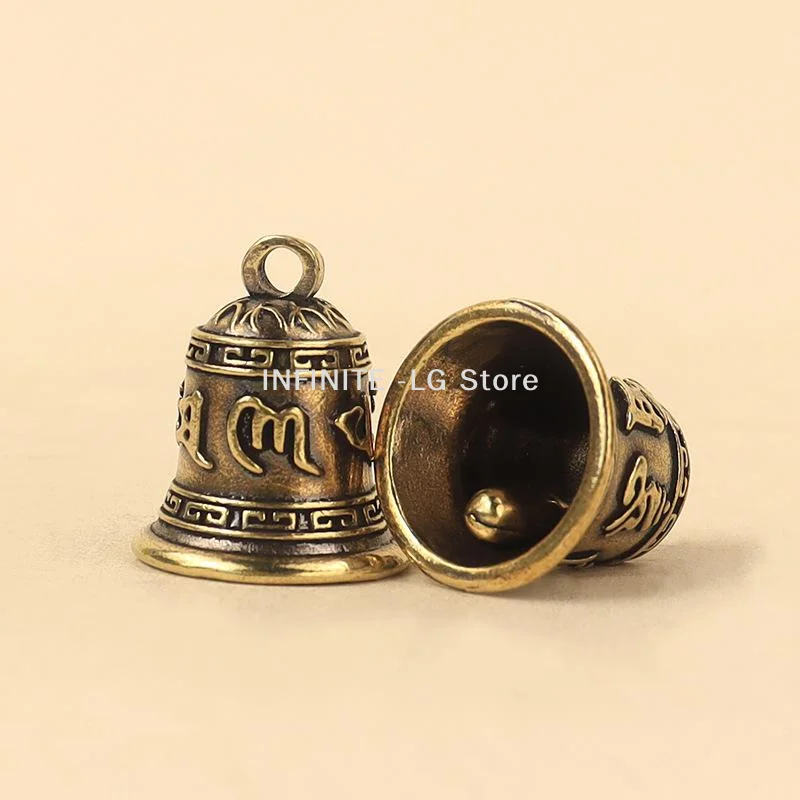 Brass Handicraft  Six Word Mantra Wind Bell Creative Gift Home Decoration PendantINFINITE -LG