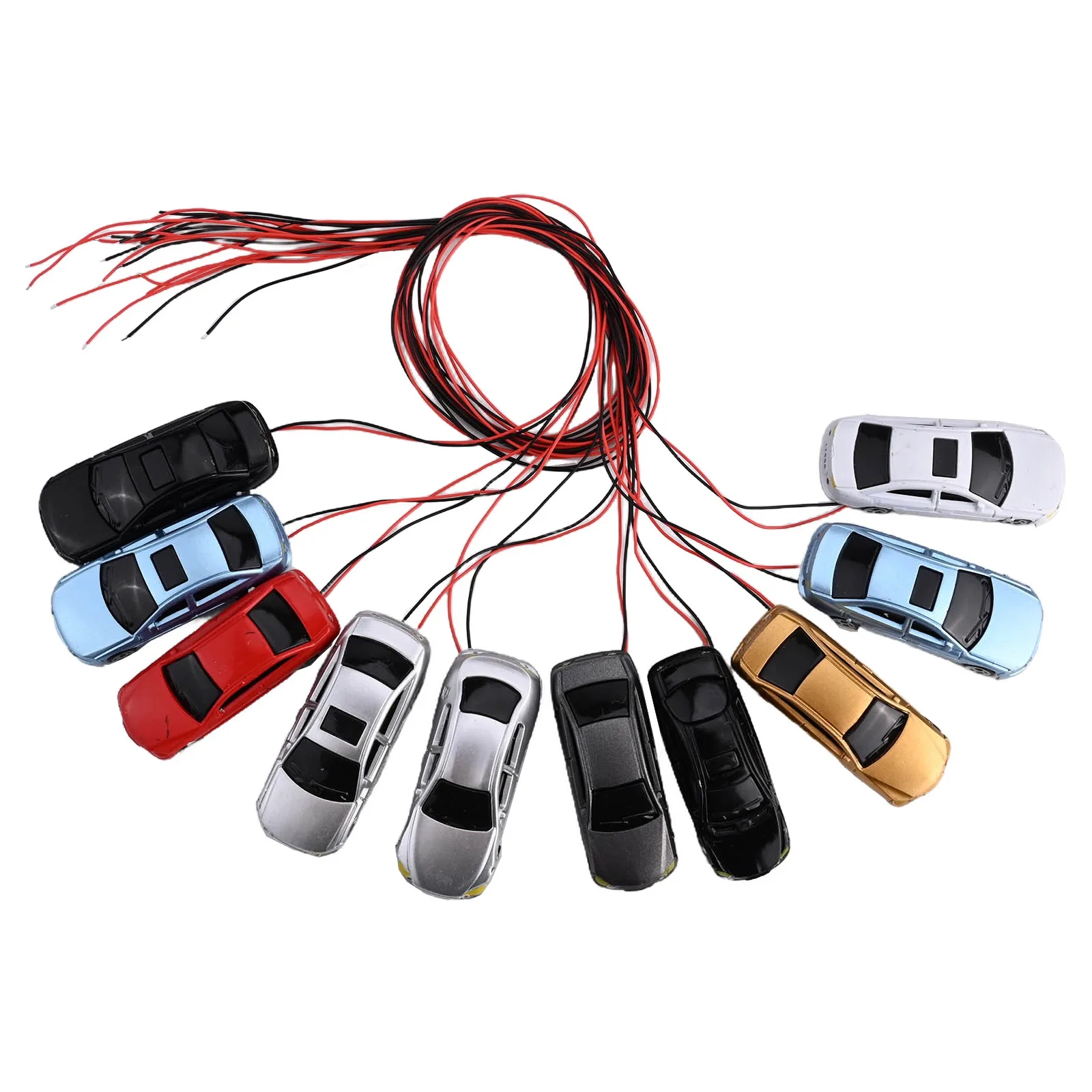 Model Trains Model Car Train Random Style Toys With Wires And Bulbs 10 Pcs 1:87~1:100 45mm(L) X 16mm(W) X 11mm(H)