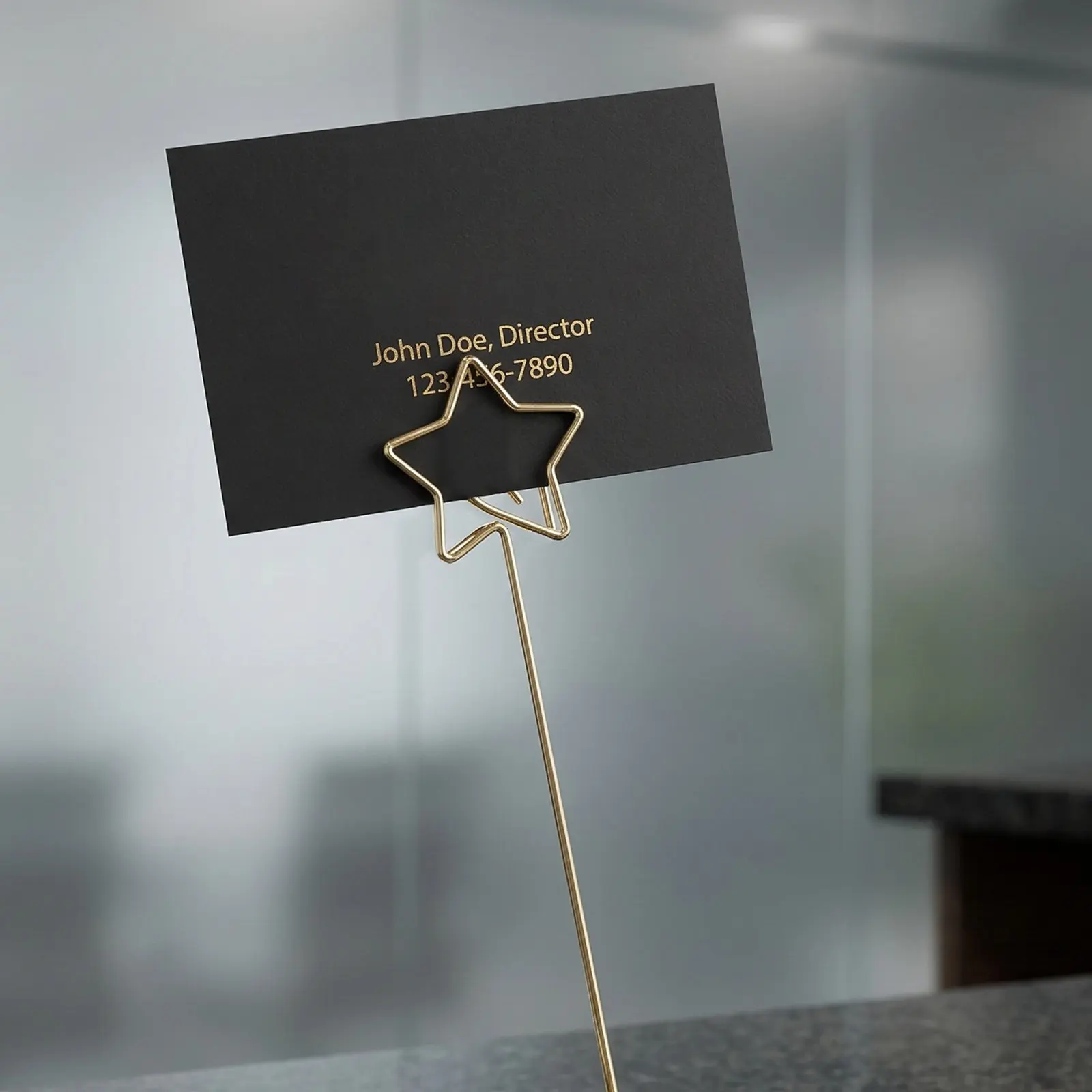 3Pcs Metal Memo Holders 6 Inch Wire Photo Clip Card Holder Desk Organizer for Price Tags Menu Notes Table Card Display