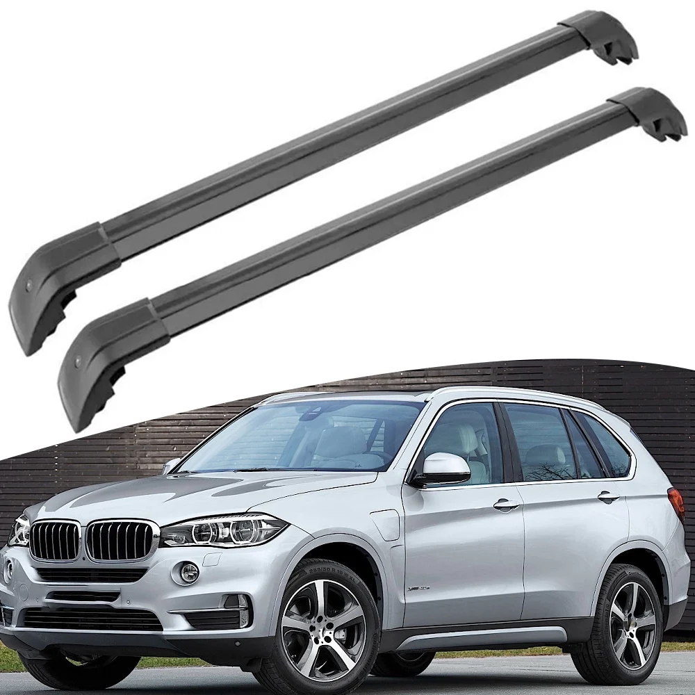 

2PCs Crossbars Cross bars Roof Racks Fits for BMW X5 F15 F85 2013-2018 with roof rails