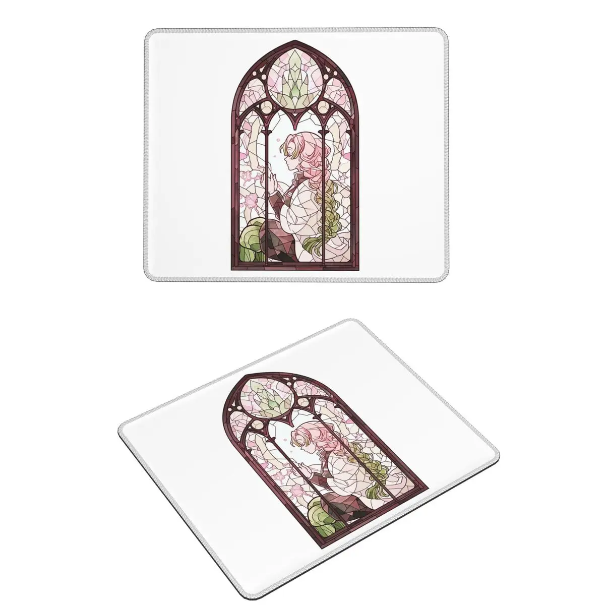 Alfombrilla de ratón Mitsuri Kanroji y Iguro Obanai, alfombrilla para teclado de ordenador, alfombrilla para ratón, Gamer, PC, portátil, escritorio, accesorios de oficina, alfombrillas para mesa