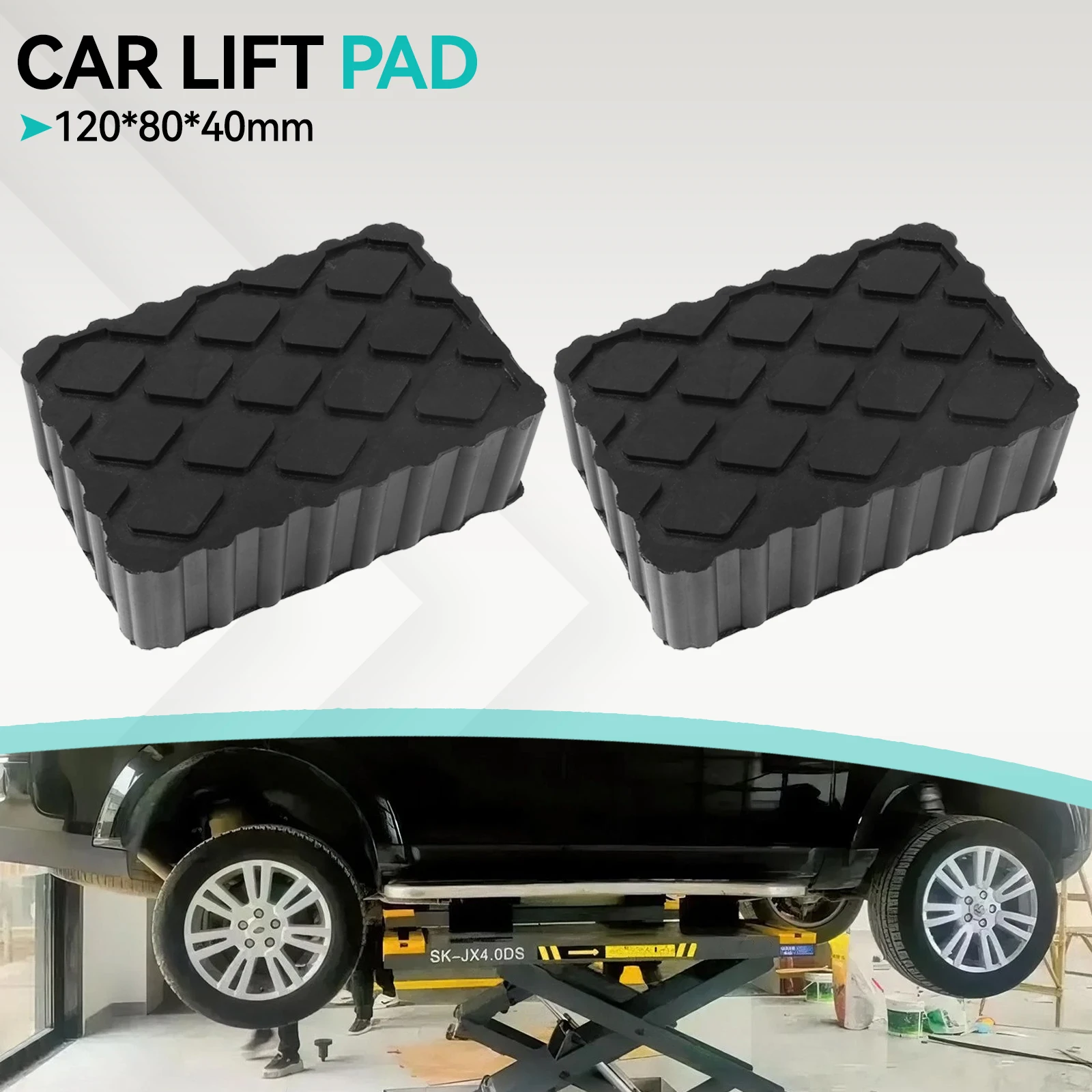 

2Pcs Car Jack Rubber Pad Lift Blocks Floor Cars Parts Jacks Height Increasing Protective Pad Automotive Camper Stabilizer Pads