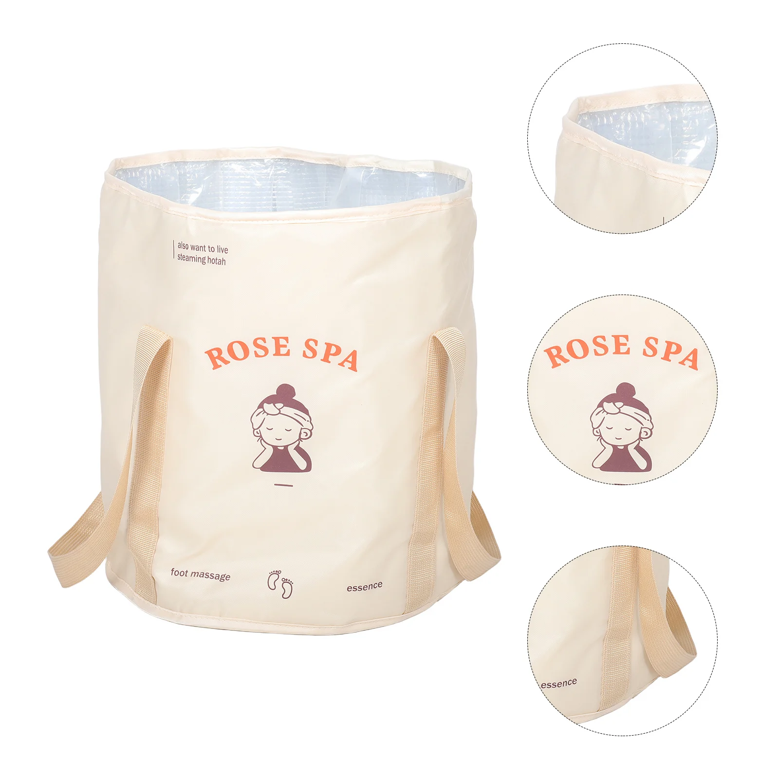 

Foldable Foot Soak Tub Collapsible Portable Foot Bath Basin Heat Retaining Deep Design For Home Travel Adult Elderly Women