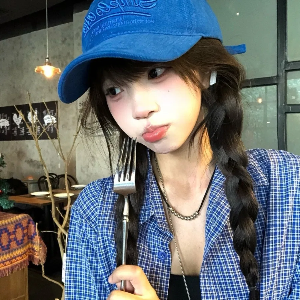 

Sunscreen Embroidered Baseball Cap Lightweight Small Face Design Duck Tongue Hat Sport Versatile Style Sun Shading Hat Outdoor