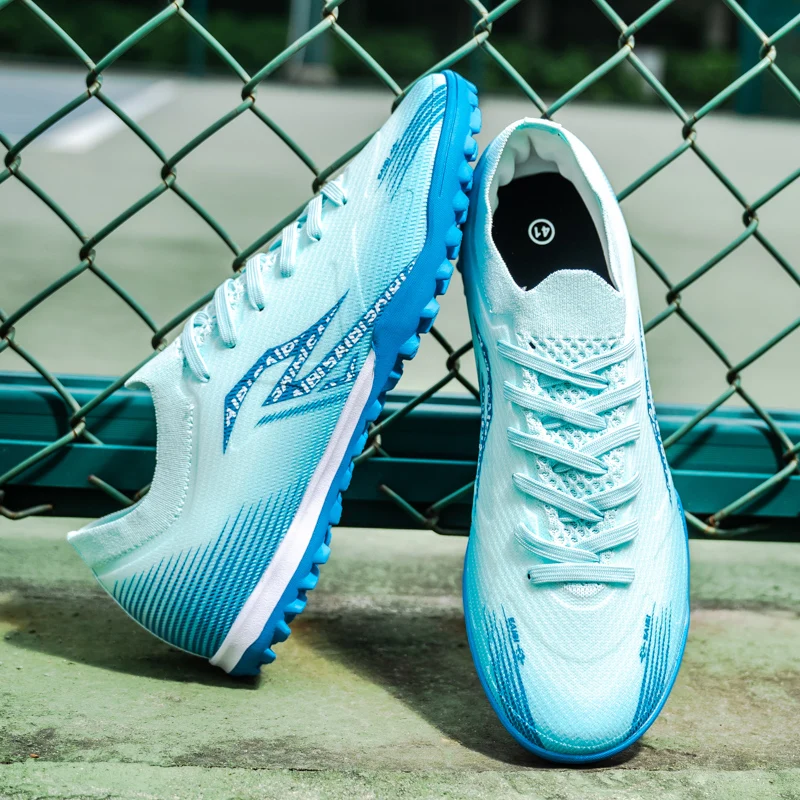 

TF Football Shoes Kids Boys Girls PU Upper Durable Rubber Sole Anti-slip Wear-resistant Training Sneakers