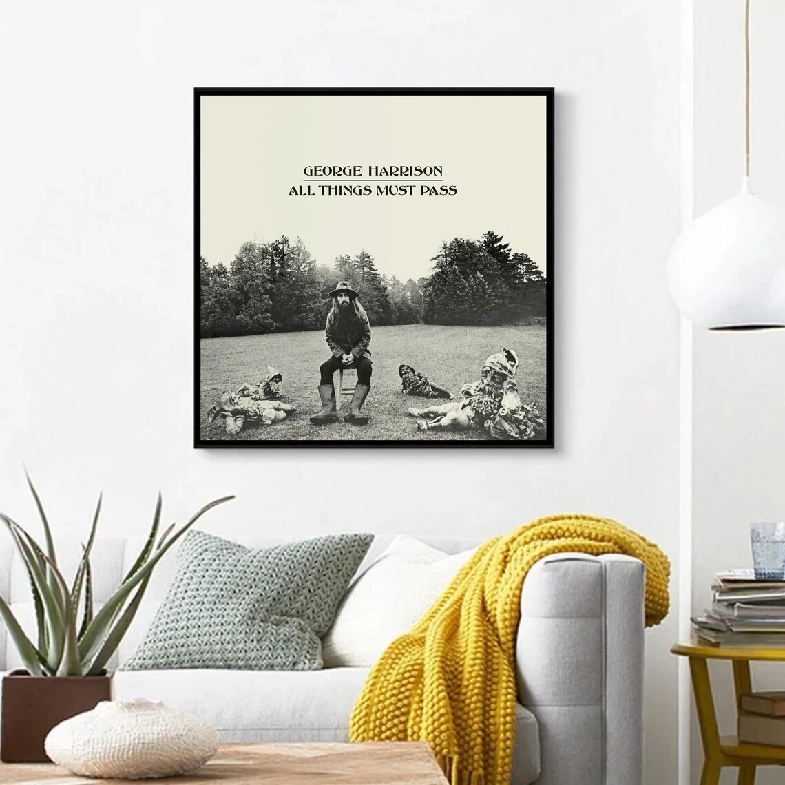 George Harrison All Things Must Pass Music Album Poster Canvas Art Print Home Decor Wall Painting ( No Frame )