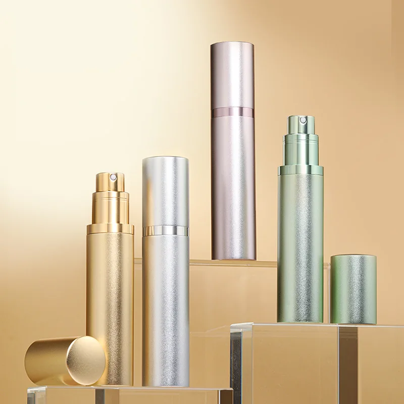 5/10ML Mini Portable Bottom-Filling Pump Perfume Refillable Spray Bottle Empty Cosmetic Containers Travel Atomizer Bottle