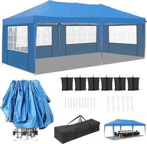 3X6 M Tahan Air Pop Up Gazebo Outdoor Pavilion Tenda Empat Sisi 420D Kain Oxford Yg Tahan Hujan Kanopi Tenda untuk Pernikahan 10 tenda kanopi pop up penjualan terbaik - №
