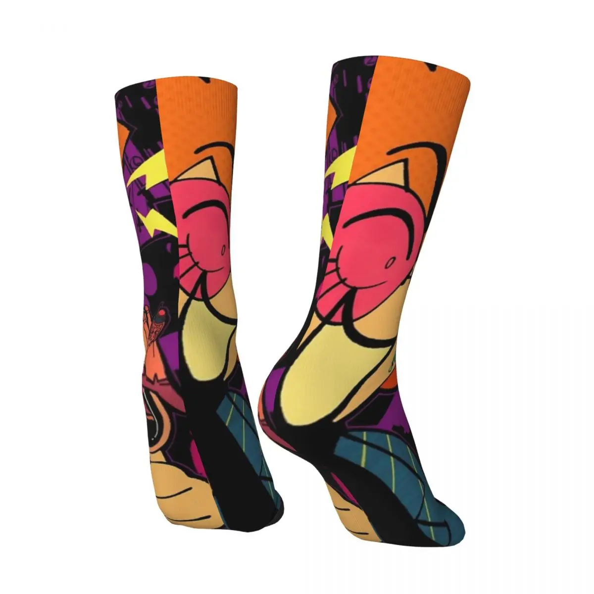 Happy Funny Men's Compression Socks Friendship Vintage Harajuku Kazuya Hip Hop Novelty Seamless Crew Crazy Sock Gift Printed