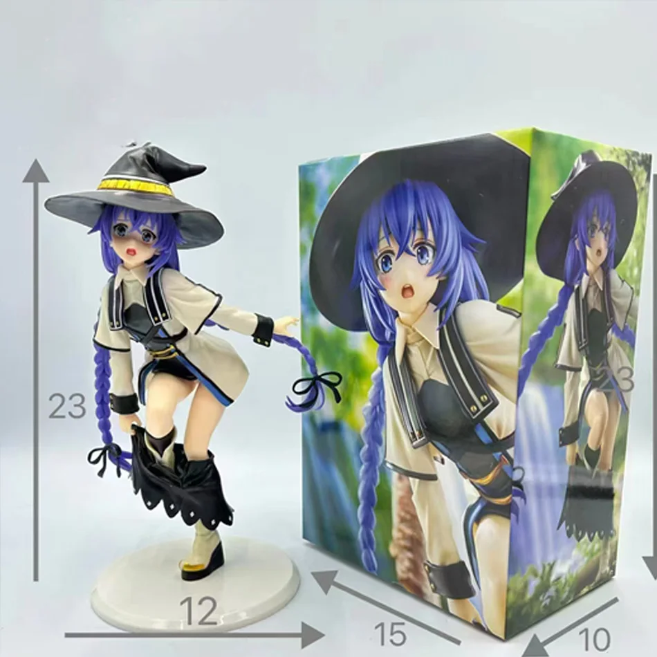 액션 피규어 Mushoku Magician Roxy Migurdia Tensei: Jobless Reincarnation 성인 PVC 애니메이션 피규어 Collectible Model Doll Gift