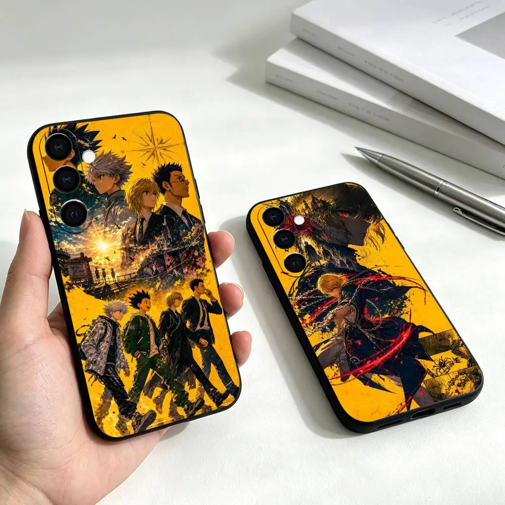 Anime Hunter Hunter Phone Case Black Silicone Soft For Samsung Galaxy A73,A72,A71,A70,A53,A52,A51 Gift