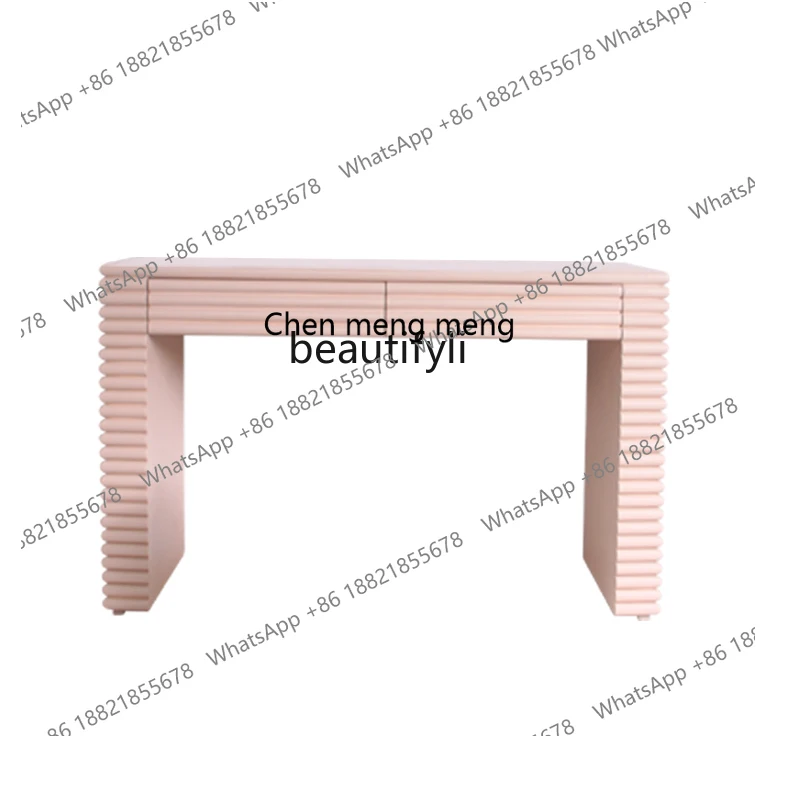 

Boys and Girls Room Pink Dressing Table Study Desk Dresser Girls Simple Bedroom Dressing Table