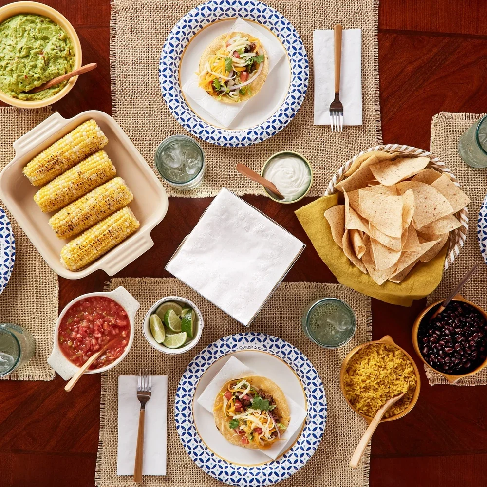 Everyday 2-Ply Paper Napkins 300 Count Soft Smooth Disposable Premium Absorbent Napkins Classic Design Ideal Parties Meals