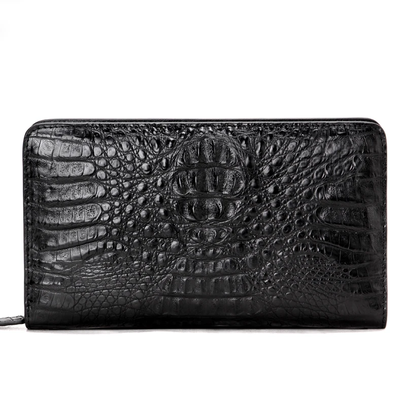 kadilaier Thailand Crocodile leather handbag men clutch bag large capacity handbag business men bag long zipper men wallet