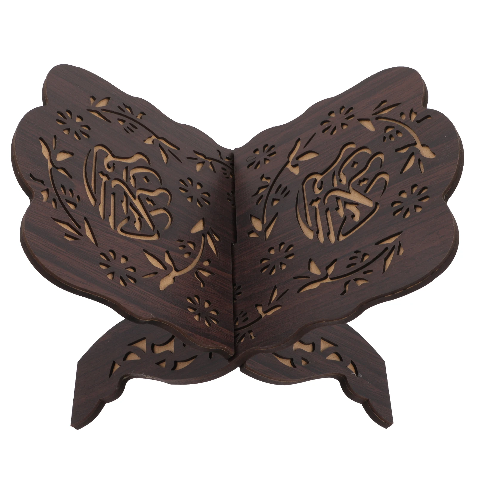 Wooden Scripture Chanting Portable Household Hall Home Reading Accessory Compact Storage Stand Multi-functional